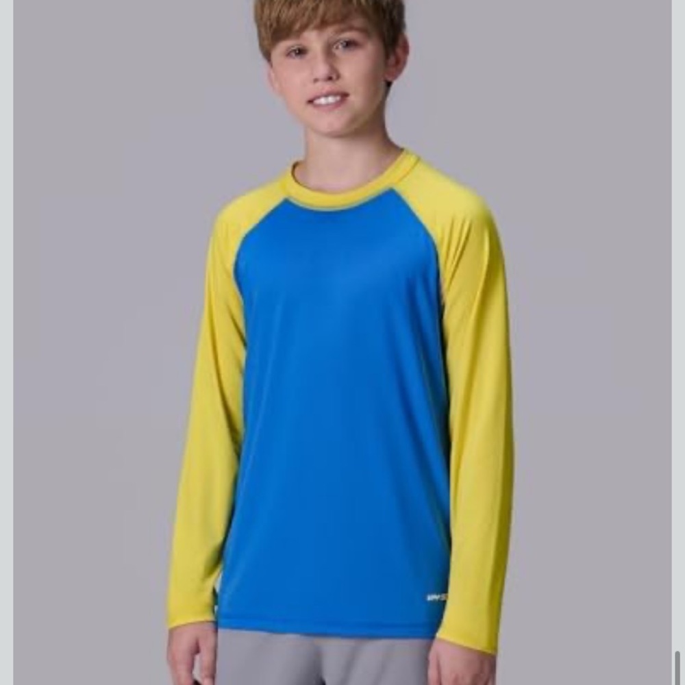 NWT Liberty Pro 3 Pack Boys' UPF 50+ Rash Guard Long Sleeve Swim Shirts YL W88 - Picture 5 of 8